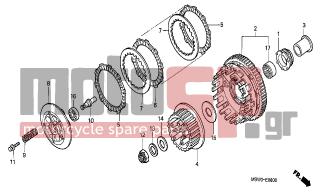 HONDA - CBR600F (ED) 2002 - Κινητήρας/Κιβώτιο Ταχυτήτων - CLUTCH (CBR600F) - 90024-MAS-000 - BOLT-WASHER, 6X28