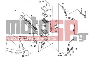 HONDA - XR650R (ED) 2006 - Brakes - FR. BRAKE MASTER CYLINDER (DK/ED/U) - 53180-KCZ-000ZB - GUARD, R. KNUCKLE *R134*
