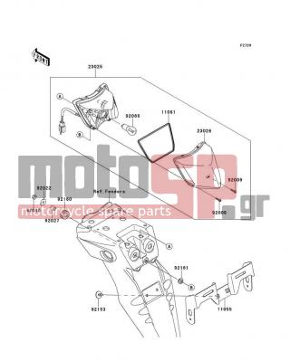 KAWASAKI - CANADA ONLY 2011 -  - Taillight(s) - 11061-0326 - GASKET,TAIL LAMP LENS