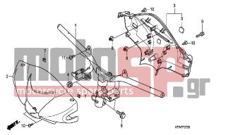 HONDA - SH300A (ED) ABS 2007 - Frame - HANDLE PIPE-HANDLE COVER - 93903-35310- - SCREW, TAPPING, 5X16