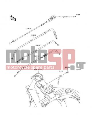 KAWASAKI - ER-6N (EUROPEAN) 2011 -  - Cables - 54012-0240 - CABLE-THROTTLE,OPENING