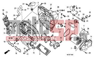 HONDA - CBF600SA (ED) ABS BCT 2009 - Κινητήρας/Κιβώτιο Ταχυτήτων - AIR CLEANER - 91303-PK2-005 - O-RING, 7.5X1.5