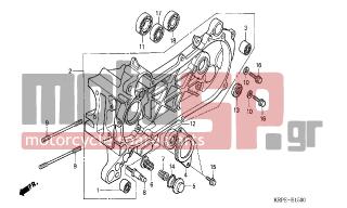 HONDA - SCV100 (ED) Lead 2003 - Κινητήρας/Κιβώτιο Ταχυτήτων - LEFT CRANKCASE