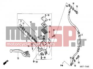 HONDA - FMX650 (ED) 2005 - Brakes - FR. BRAKE MASTER CYLINDER - 93600-040121G - SCREW, FLAT, 4X12