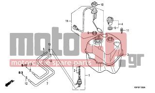 HONDA - SCV100F (ED) Lead 2005 - Body Parts - FUEL TANK