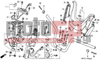 HONDA - FJS600 (ED) Silver Wing 2001 - Frame - HANDLE PIPE/ HANDLE COVER - 93903-34380- - SCREW, TAPPING, 4X12