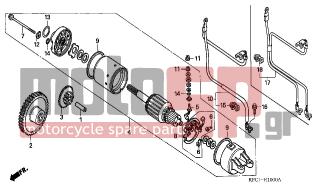 HONDA - FES250 (ED) 2002 - Electrical - STARTING MOTOR - 91551-SF4-003 - BAND, WIRE HARNESS (BROWN) (110MM)