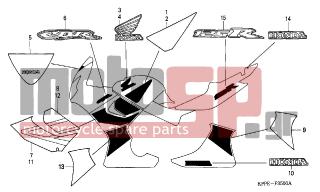 HONDA - CBR125R (ED) 2004 - Body Parts - MARK/STRIPE (CBR125R/RW5/RW6)