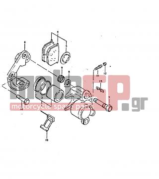 SUZUKI - GS550E (E2) 1996 - Φρένα - FRONT CALIPERS (ET ALL SPEC. AND DT) (DOUBLE DISK) - 59107-34020-000 - SEAL, PISTON