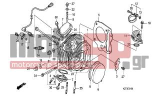 HONDA - ANF125A (GR) Innova 2010 - Engine/Transmission - CYLINDER HEAD  - 36533-KTM-D21 - CORD COMP., OXYGEN SENSOR
