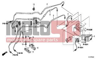 HONDA - CBR250R (ED) ABS   2011 - Brakes - BRAKE PIPE - 95701-0601608 - BOLT, FLANGE, 6X16