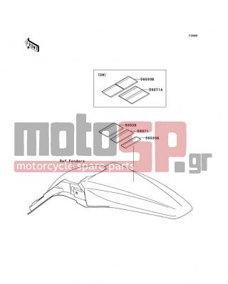 KAWASAKI - KX™450F 2011 - Body Parts - Labels