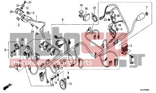HONDA - CBR250R (ED) ABS   2011 - Electrical - WIRE HARNESS(CBR250RA) - 38306-GE7-000 - SUSPENSION, WINKER RELAY