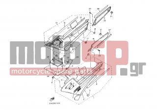 YAMAHA - FJ1200A (EUR) 1992 - Body Parts - SIDE COVER-OIL TANK - 3YA-2173L-20-00 - Graphic Set 1