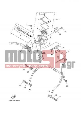 YAMAHA - TDM 900 (GRC) 2002 - Brakes - FRONT MASTER CYLINDER - 4HM-83980-00-00 - Front Stop Switch Assy