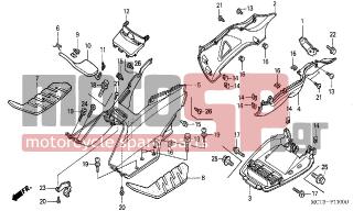 HONDA - FJS600A (ED) ABS Silver Wing 2003 - Body Parts - FLOOR STEP/UNDER COVER - 93404-0602000 - BOLT-WASHER, 6X20