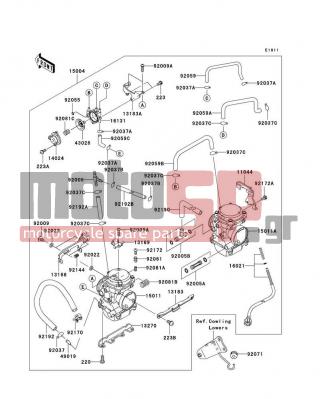 KAWASAKI - NINJA® 250R 2011 - Κινητήρας/Κιβώτιο Ταχυτήτων - Carburetor - 92081-1622 - SPRING,THROTTLE ADJUST CNT