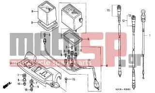 HONDA - NX125 (IT) 1995 - Electrical - METER - 37242-MG2-000 - CUSHION, SPEEDOMETER