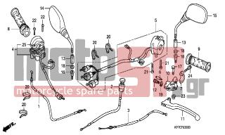 HONDA - CBR125RS (ED) 2006 - Frame - HANDLE LEVER/SWITCH/CABLE (CBR125R/ RS/RW5/RW6/RW8) - 17910-KPP-900 - CABLE COMP., THROTTLE