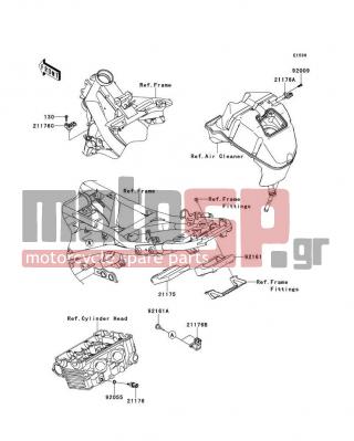 KAWASAKI - NINJA® 650R 2011 - Κινητήρας/Κιβώτιο Ταχυτήτων - Fuel Injection - 21176-0009 - SENSOR,WATER TEMP