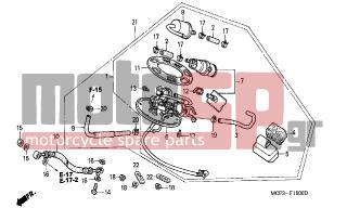 HONDA - VTR1000SP (ED) 2006 - Body Parts - FUEL PUMP - 16714-MBG-000 - FILTER, FUEL RETURN