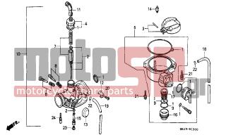 HONDA - C50 (GR) 1992 - Engine/Transmission - CARBURETOR (C50DF/G/DG/J/N/SN) - 16176-GB0-911 - SCREEN, FUEL STRAINER