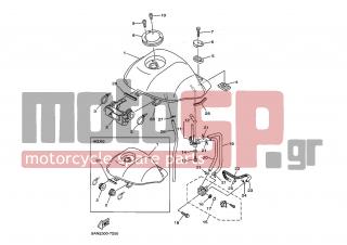YAMAHA - TDR125 (GRC) 1997 - Body Parts - FUEL TANK - 90467-10008-00 - Clip
