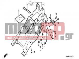 HONDA - CBF250 (ED) 2004 - Body Parts - REAR FENDER - 95701-0601400 - BOLT, FLANGE, 6X14