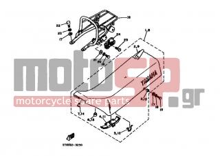 YAMAHA - DT80MX (EUR) 1983 - Body Parts - SEAT CARRIER - 90201-062A8-00 - Washer, Plate