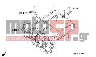 HONDA - CBR1100XX (ED) 2004 - Κινητήρας/Κιβώτιο Ταχυτήτων - THROTTLE BODY (TUBING) (1/2/3/4)