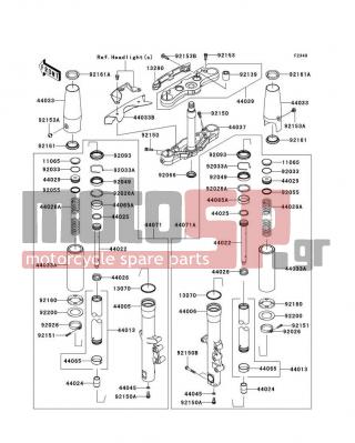 KAWASAKI - VULCAN® 1700 CLASSIC 2011 -  - Front Fork - 44045-051 - GASKET,FORK CYLINDER BOLT