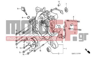 HONDA - SCV100 (ED) Lead 2003 - Κινητήρας/Κιβώτιο Ταχυτήτων - RIGHT CRANKCASE - 95701-0611500 - BOLT, FLANGE, 6X115