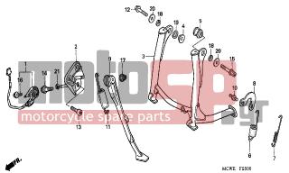 HONDA - VFR800 (ED) 2006 - Frame - STAND - 35700-MCW-305 - SWITCH SET, SIDE STAND
