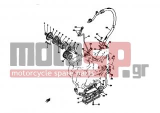 YAMAHA - XT500 (EUR) 1978 - Engine/Transmission - OIL PUMP OIL CLEANER - 583-13325-00-00 - Gear,primary Driven