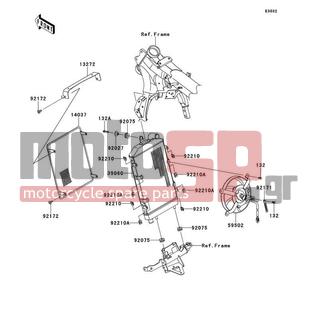 KAWASAKI - VULCAN® 1700 VAQUERO® 2011 - Engine/Transmission - Radiator - 92210-1125 - NUT