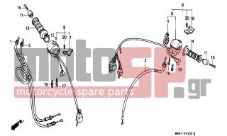 HONDA - CBR1000F (ED) 1988 - Frame - SWITCH/CABLE - 53141-422-000 - PIPE, THROTTLE GRIP