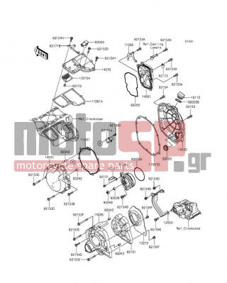 KAWASAKI - NINJA® ZX™-14R ABS 2016 - Engine/Transmission - Engine Cover(s) - 92161-0837 - DAMPER,CHAIN COVER