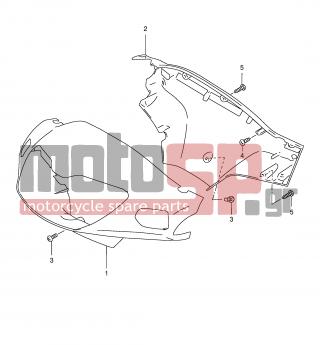 SUZUKI - AN150 Y (E34) 2000 - Body Parts - HANDLE COVER - 03541-04163-000 - SCREW