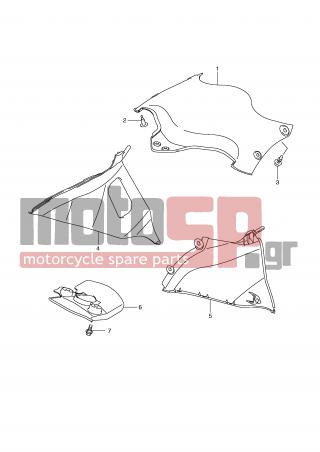 SUZUKI - GSX-R600 (E2) 2008 - Body Parts - INNER COVER - 94461-37H00-000 - COWL, COVER INNER RH