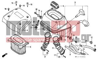 HONDA - XRV750 (IT) Africa Twin 1993 - Engine/Transmission - AIR CLEANER - 17370-382-870 - PLUG, BREATHER TUBE