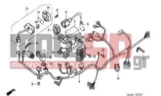 HONDA - NX125 (IT) 1995 - Electrical - WIRE HARNESS - 31700-124-008 - RECTIFIER ASSY., SILICON (SHINDENGEN)