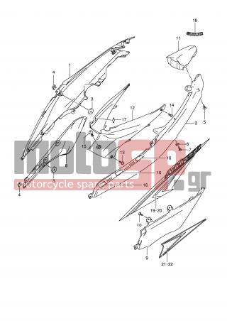 SUZUKI - FL125 (P2) Address 2008 - Body Parts - FRAME COVER (MODEL K7/K8) - 03541-0512A-000 - SCREW