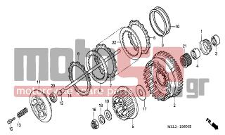 HONDA - CBR1000RR (ED) 2005 - Engine/Transmission - CLUTCH - 22117-MEL-000 - GUIDE A, CLUTCH OUTER (HOLE NOTHING)