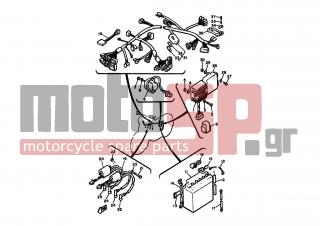 YAMAHA - XJ650 (EUR) 1980 - Electrical - ELECTRICAL 1 - 4H7-82119-00-00 - Cover,lead Wire