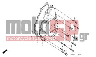 HONDA - CBR1100XX (ED) 2005 - Κινητήρας/Κιβώτιο Ταχυτήτων - LEFT CRANKCASE COVER