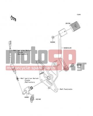 KAWASAKI - VULCAN® 900 CUSTOM 2011 -  - Brake Pedal/Torque Link - 39156-1641 - PAD