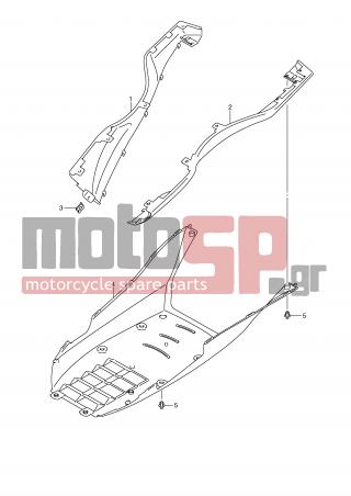 SUZUKI - UH200 (P19) Burgman 2007 - Body Parts - SIDE LEG SHIELD (MODEL K7) - 09409-08308-000 - CLIP