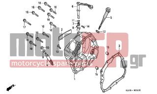 HONDA - NX125 (IT) 1995 - Engine/Transmission - RIGHT CRANKCASE COVER - 11393-KY0-600 - GASKET, R. CRANKCASE COVER