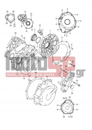 SUZUKI - GSR750 (E21) 2011 - Engine/Transmission - CRANKCASE COVER - 11361-08J00-000 - COVER, ENGINE SPROCKET