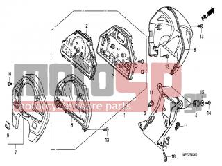 HONDA - CB600FA (ED)  2008 - Electrical - METER - 90690-GHB-691 - CLIP, CABLE, 12MM
